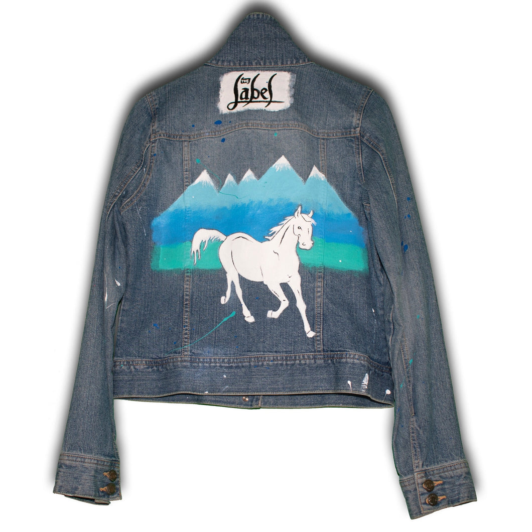 Wild Horse - Hand-Painted Denim Jacket