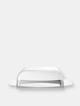 Load image into Gallery viewer, moHA! By Widgeteer 2-stick Stainless Steel Butter Dish with clear lid