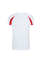 Load image into Gallery viewer, Just Cool Kids Big Boys Contrast Plain Sports T-Shirt (Arctic White/Fire Red)