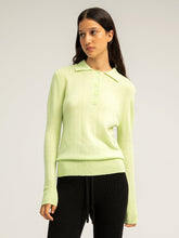 Load image into Gallery viewer, Classic Polo Sweater - Light Green