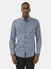 Load image into Gallery viewer, Morris York Floral Shirt Sea