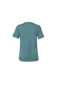 Bella + Canvas Womens/Ladies Relaxed T-Shirt (Deep Teal Heather)
