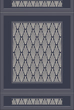Load image into Gallery viewer, Eco-Friendly Art Deco Faux Panelling Wallpaper