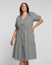 Load image into Gallery viewer, Dominica Print Striped Dress