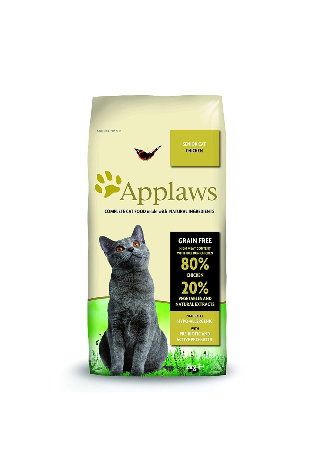 Applaws Natural Senior Chicken Complete Dry Cat Food (May Vary) (4.4lb)