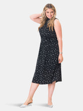 Load image into Gallery viewer, Aria Dress in Primrose Black (Curve)