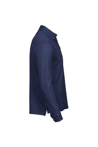 Tee Jays Mens Long Sleeve Fashion Stretch Polo (Denim)