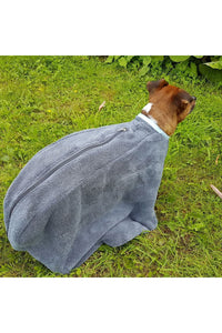 Henry Wag Dog Drying Coat (Gray) (Small)