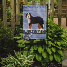 Load image into Gallery viewer, 11 x 15 1/2 in. Polyester Bernedoodle Welcome Garden Flag 2-Sided 2-Ply