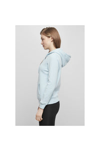 Build Your Brand Womens/Ladies Basic Hoodie (Ocean Blue)