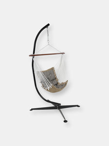Tufted Victorian Hammock Swing with Stand