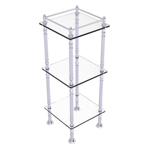 Allied Brass Three Tier Etagere with 14 Inch x 14 Inch Shelves