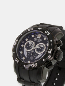 Invicta Men's Pro Diver 6986 Black Rubber Swiss Parts Chronograph Fashion Watch