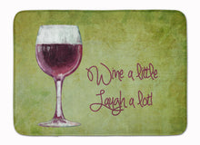 Load image into Gallery viewer, 19 in x 27 in Wine a little laugh a lot Machine Washable Memory Foam Mat