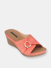 Load image into Gallery viewer, Bay Coral Wedge Sandals