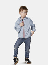 Load image into Gallery viewer, Sam - Kids Celestial Blue Full Zip Packable Rain Jacket