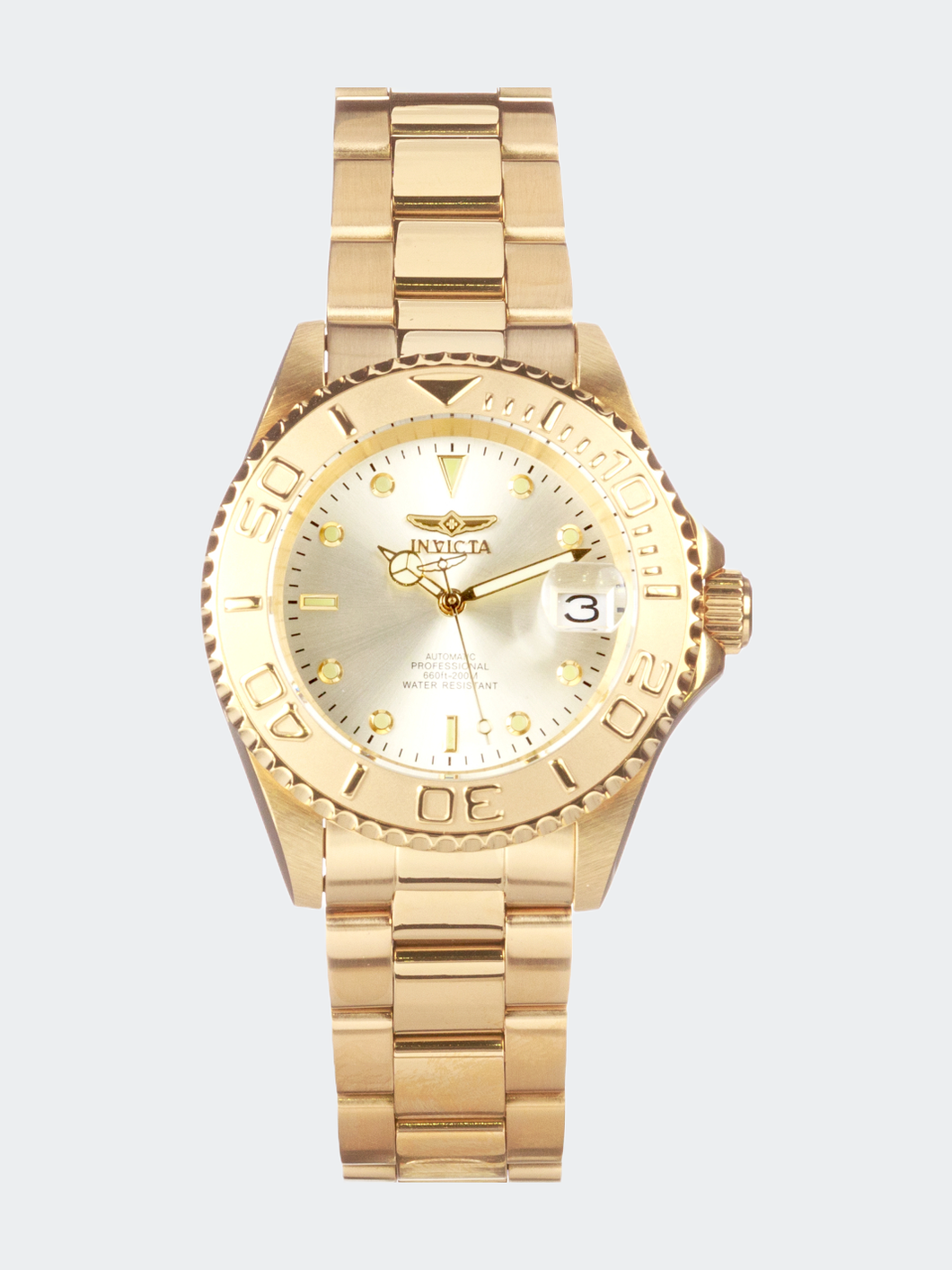 Mens 9010OB Gold Stainless Steel Automatic Formal Watch