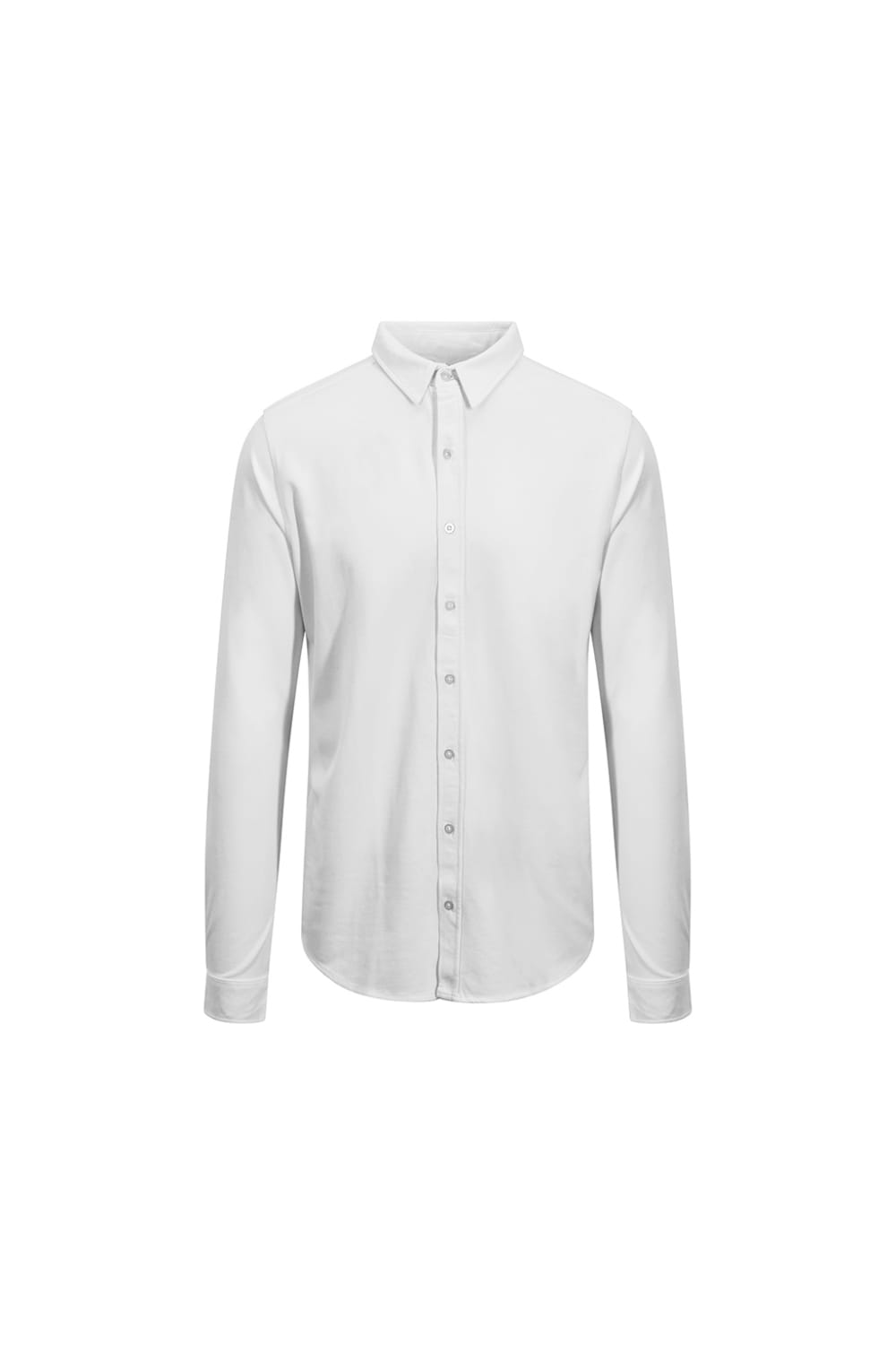 So Denim Mens Oscar Knitted Long Sleeve Shirt - White