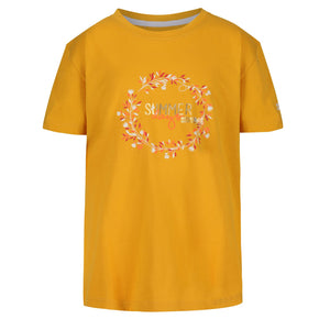 Childrens/Kids Bosley III Printed T-Shirt - California Yellow