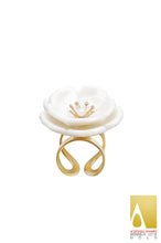 Load image into Gallery viewer, Porcelain Plum Blossom Statement Ring