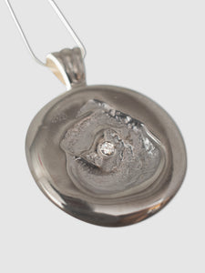 Sterling Silver Diamond Ostrea Necklace