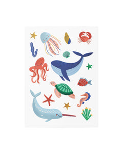 Ocean Mix Temporary Tattoos