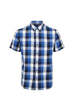 Load image into Gallery viewer, Regatta Mens Ryker Checked Short-Sleeved Shirt (Lapis Blue)