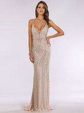 Load image into Gallery viewer, 29394 - Spaghetti Strap Beaded Gown