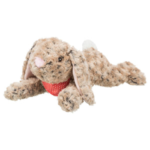 Trixie Rabbit Plush Dog Toy (Light Brown/Red) (One Size)