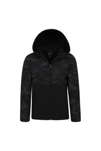 Childrens/Kids Exodus Camo Soft Shell Jacket - Black