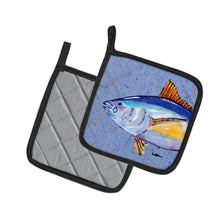 Load image into Gallery viewer, Tuna on Blue Pair of Pot Holders