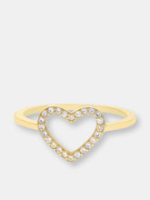 Load image into Gallery viewer, Open Heart Cz Ring