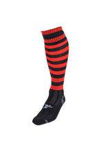 Load image into Gallery viewer, Precision Unisex Adult Pro Hooped Football Socks (Black/Red)