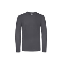 Load image into Gallery viewer, B&amp;C Mens E150 Long Sleeve T-Shirt (Dark Gray)