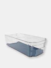 Load image into Gallery viewer, Michael Graves Design  12.5&quot; x 6.25&quot; Fridge Bin with Indigo Rubber Lining