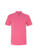 Load image into Gallery viewer, Asquith &amp; Fox Mens Plain Short Sleeve Polo Shirt (Pink Carnation)