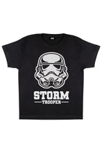 Load image into Gallery viewer, Star Wars Girls Stormtrooper Mask T-Shirt (Black)