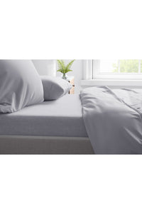 Belledorm Cotton Extra Deep Fitted Sheet (Cloud Grey) (Full) (UK - Double)