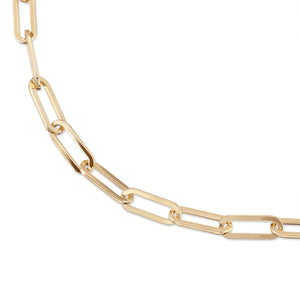 Large Elongated Link Chain Bracelet