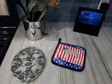 Load image into Gallery viewer, USA Patriotic English Mastiff Pair of Pot Holders