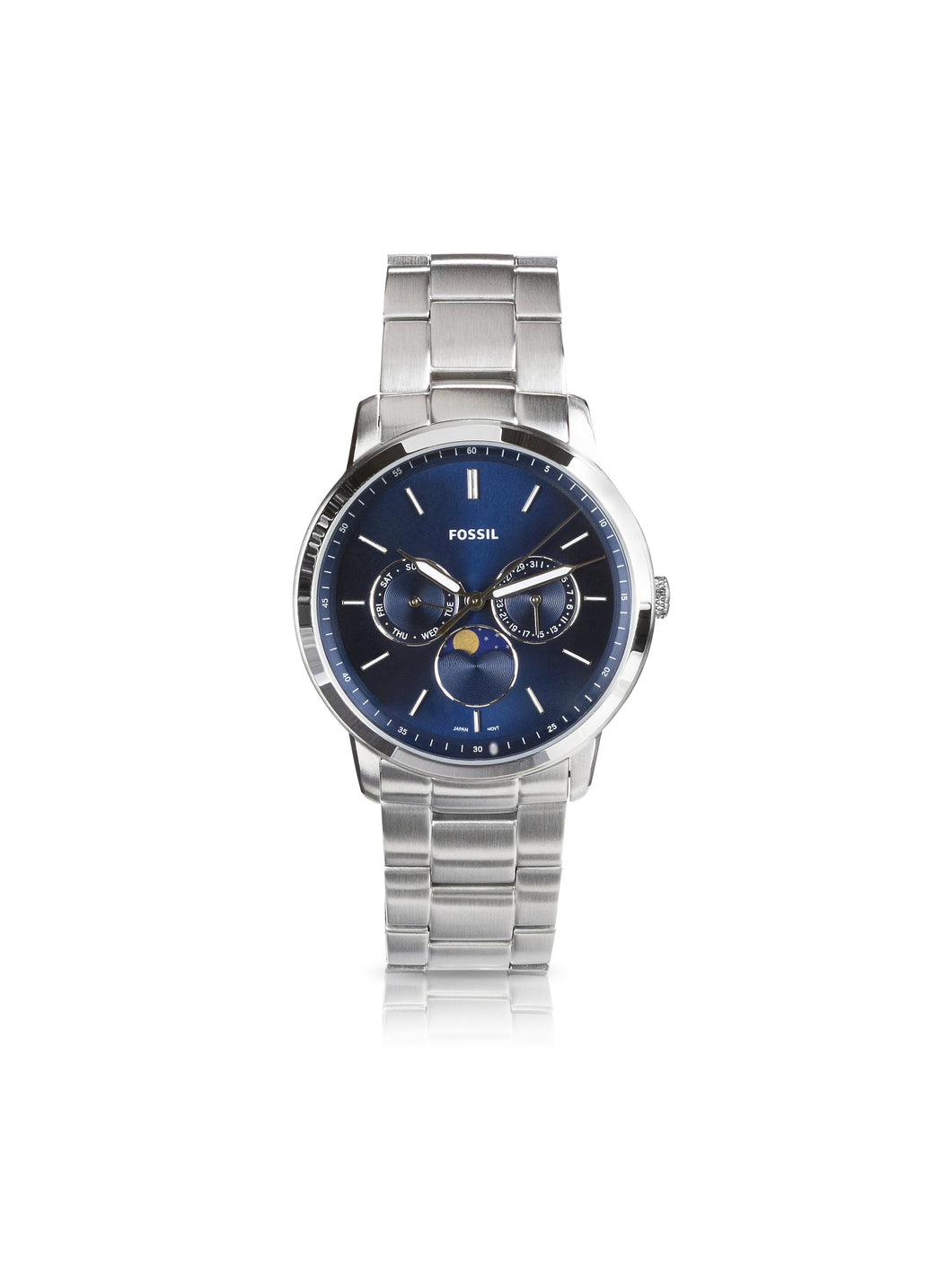 Neutra FS5907 Elegant Japanese Movement Fashionable Moonphase Multifunction Stainless Steel Watch