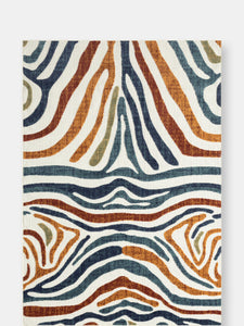 Abani Hampton Contemporary Multicolor Zebra Print Area Rug