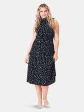 Load image into Gallery viewer, Aria Dress in Primrose Black (Curve)