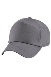 Unisex Plain Original 5 Panel Baseball Cap - Graphite Gray