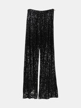 Load image into Gallery viewer, Naeem Khan Women&#39;s Black Sequined Pants &amp; Capri