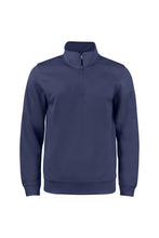 Load image into Gallery viewer, Unisex Adult Basic Active Quarter Zip Sweatshirt - Dark Navy