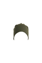 Load image into Gallery viewer, Atlantis Brooklin Raw Edge Jersey Beanie (Olive)