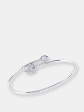 Load image into Gallery viewer, Raindrop Adjustable Diamond Bangle in Sterling Silver