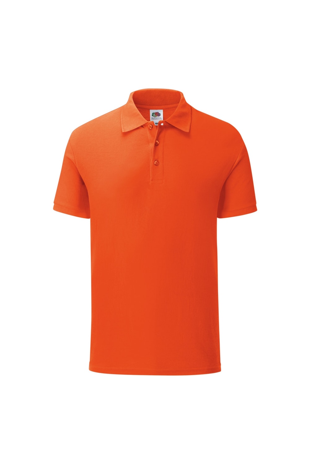 Mens Iconic Pique Polo Shirt (Flame Orange)