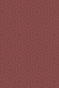 Eco-Friendly Hexagonal Line Wallpaper